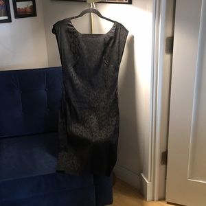 Betsey Johnson black leopard ruffle dress size 6